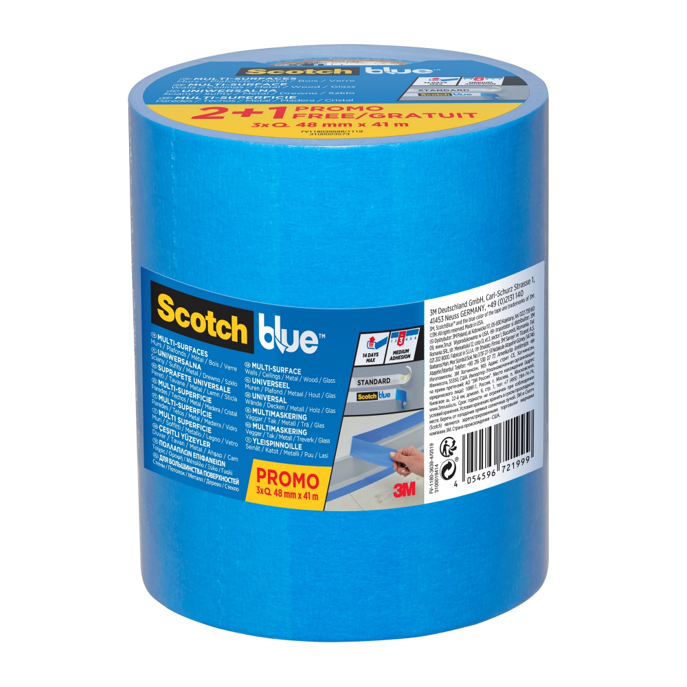 ScotchBlue Taśma malarska 3- PAK Premium 2090 (różne rozmiary)