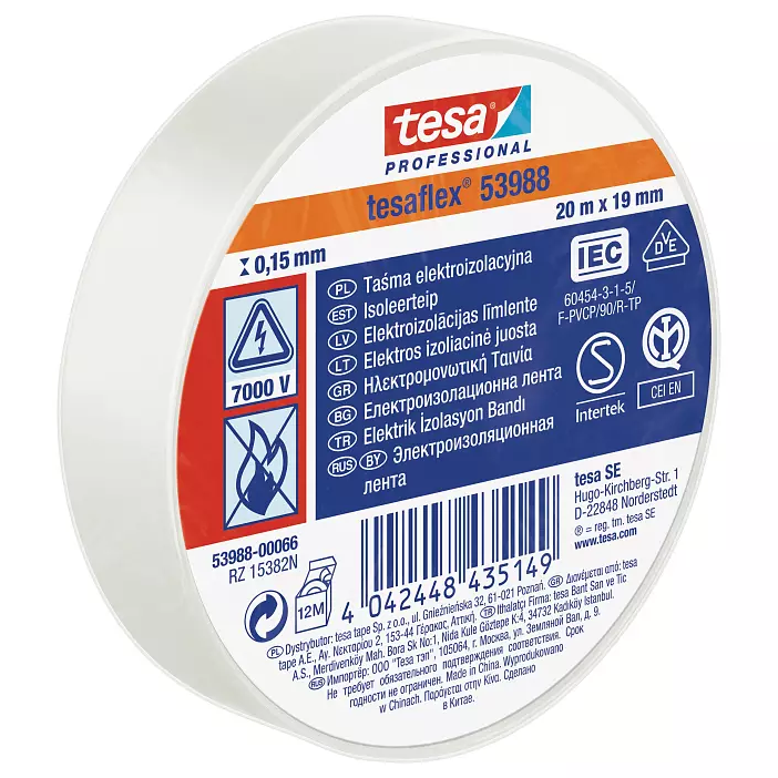 tesa 53988 Taśma izolacyjna biała