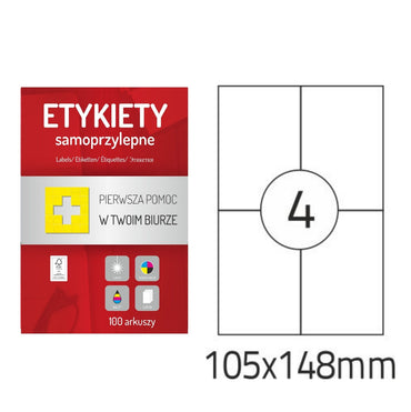 Etykiety samoprzylepne A4 100 szt. Memo Label (różne rozmiary)