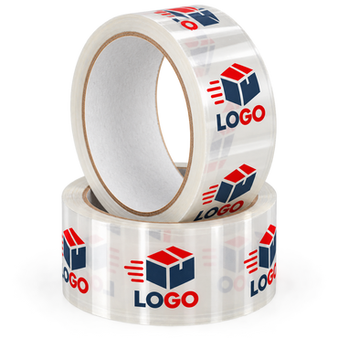 Taśma pakowa foliowa solvent BOPP/PVC z nadrukiem własnym i logo 50 mm x 60 m