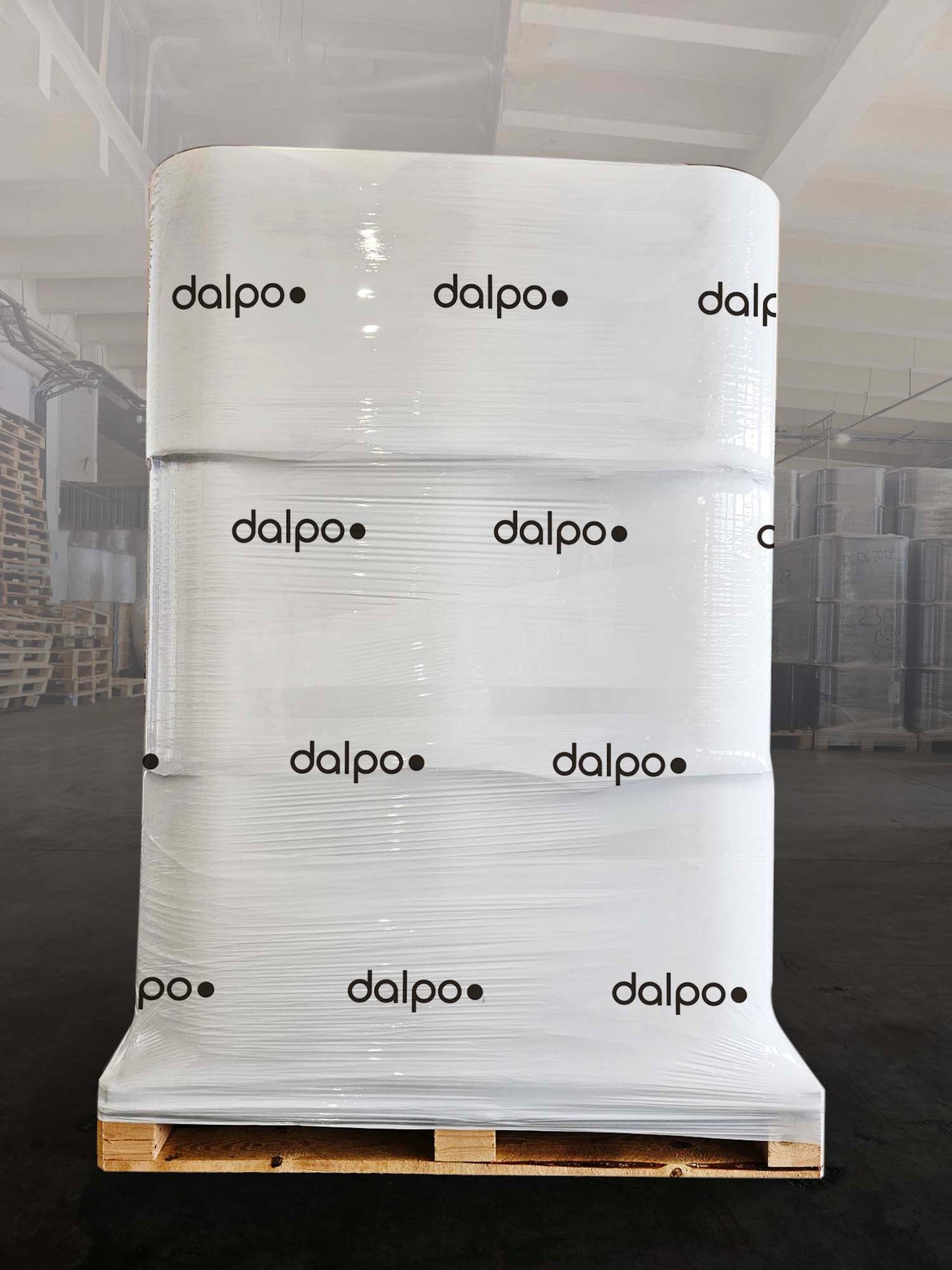 Folia stretch biała z nadrukiem własnym logo 2,75 kg