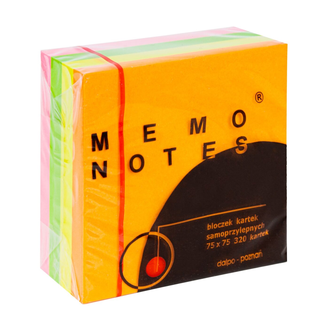 MEMO NOTES Bloczek kartek samoprzylepnych 75 x 75 mm, 320 kartek