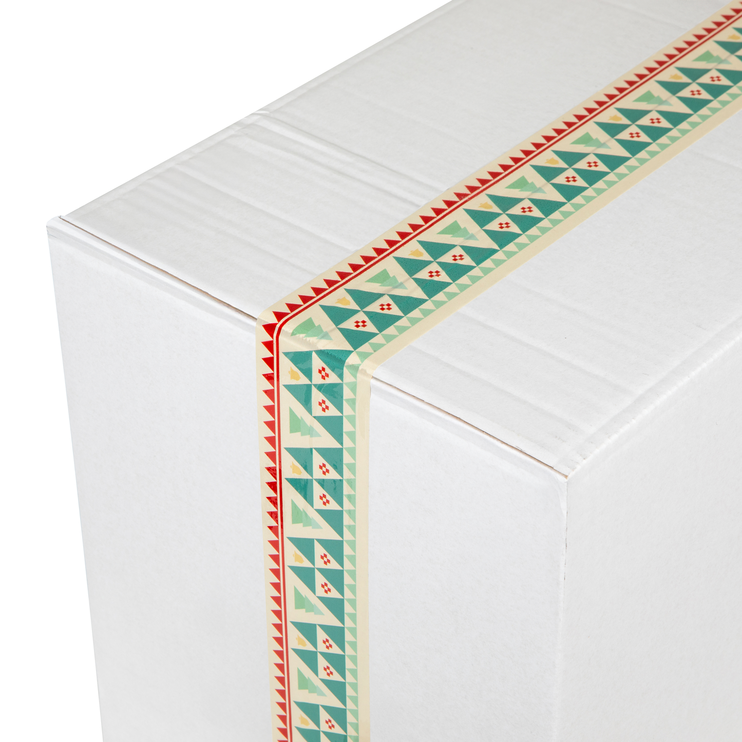 Taśma akryl cichy z nadrukiem świąteczne choinki - PHOTO HD