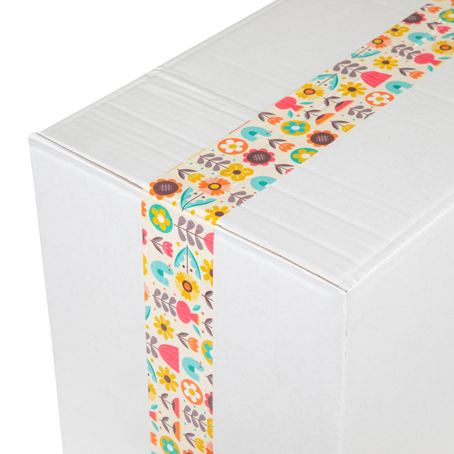 Taśma akryl cichy z nadrukiem w ozdobne kwiaty - PHOTO HD