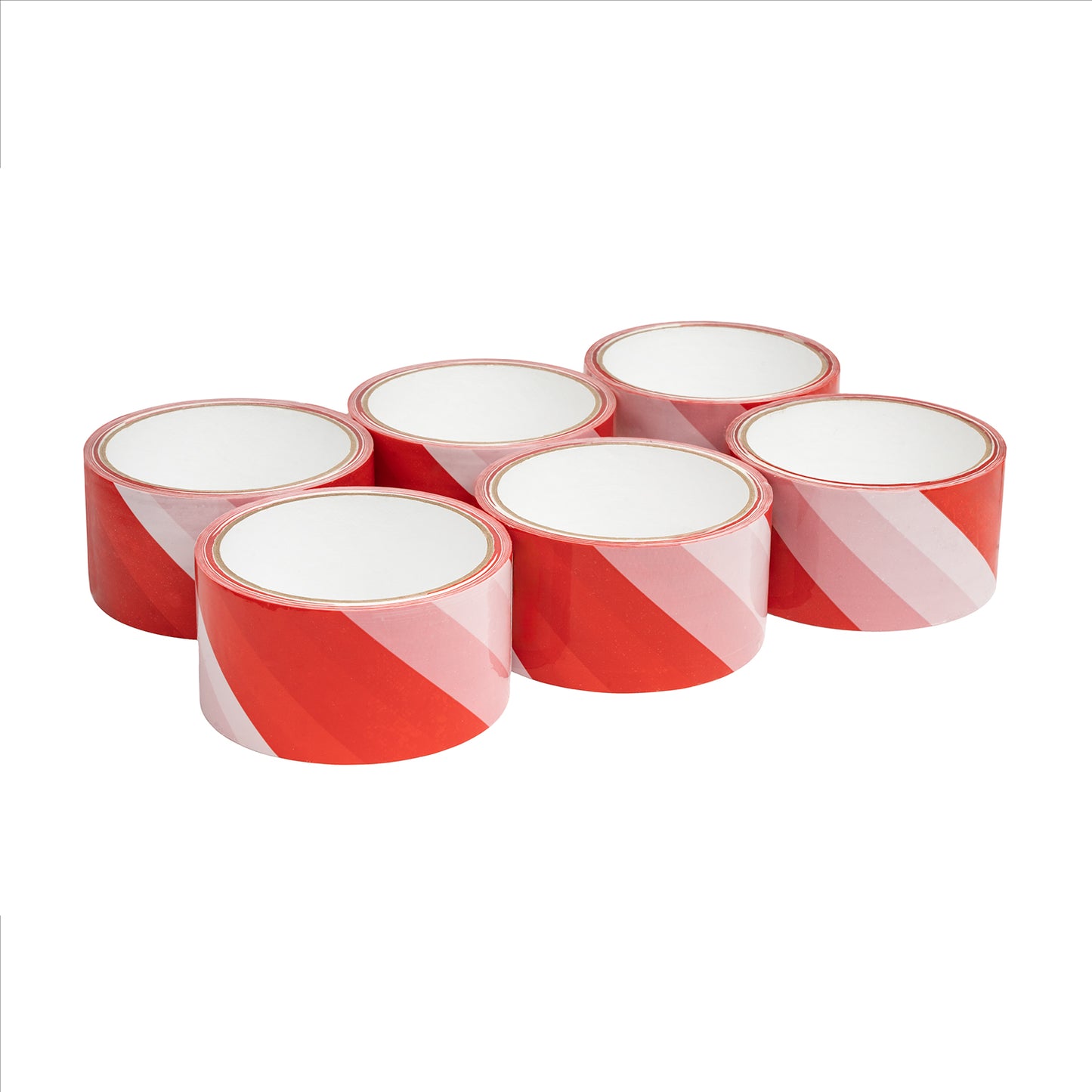 Czerwono-biała taśma ostrzegawcza hot-melt 48 mm x 33 m