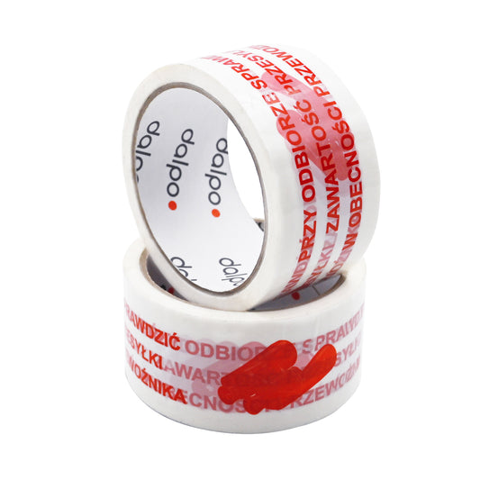Taśma z nadrukiem “Sprawdź zawartość” 48 mm x 45 m