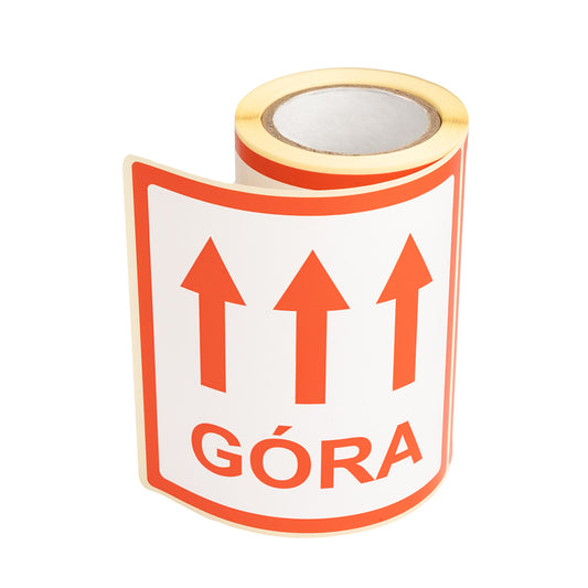 Etykiety z nadrukiem "Góra" 100x100mm, 100 szt.