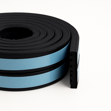 Uszczelka gumowa, samoprzylepna, profil Kron 200 metrów, 8x3 mm (różne kolory)