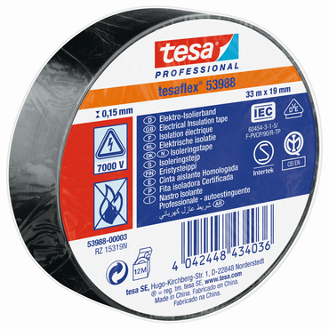 tesa 53988 Taśma izolacyjna tesaflex czarna (różne warianty)