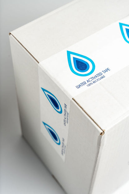 Taśma pakowa papierowa aktywowana wodą z nadrukiem własnym i logo (różne rozmiary)