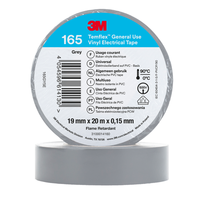 3M Temflex 165 Winylowa taśma elektroizolacyjna 19 mm x 20 m (różne kolory)