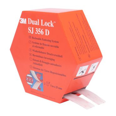 3M Dual Lock SJ3560 Rzep przemysłowy transparentny 25 mm x 45,7 m