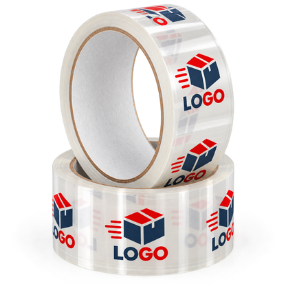 Taśma pakowa foliowa solvent BOPP/PVC z nadrukiem własnym i logo 50 mm x 60 m