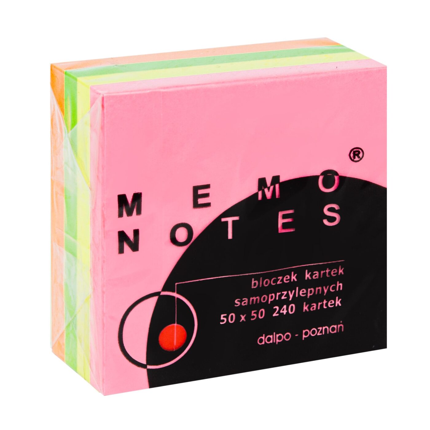 MEMO NOTES Bloczek kartek samoprzylepnych 50 x 50 mm, 240 kartek