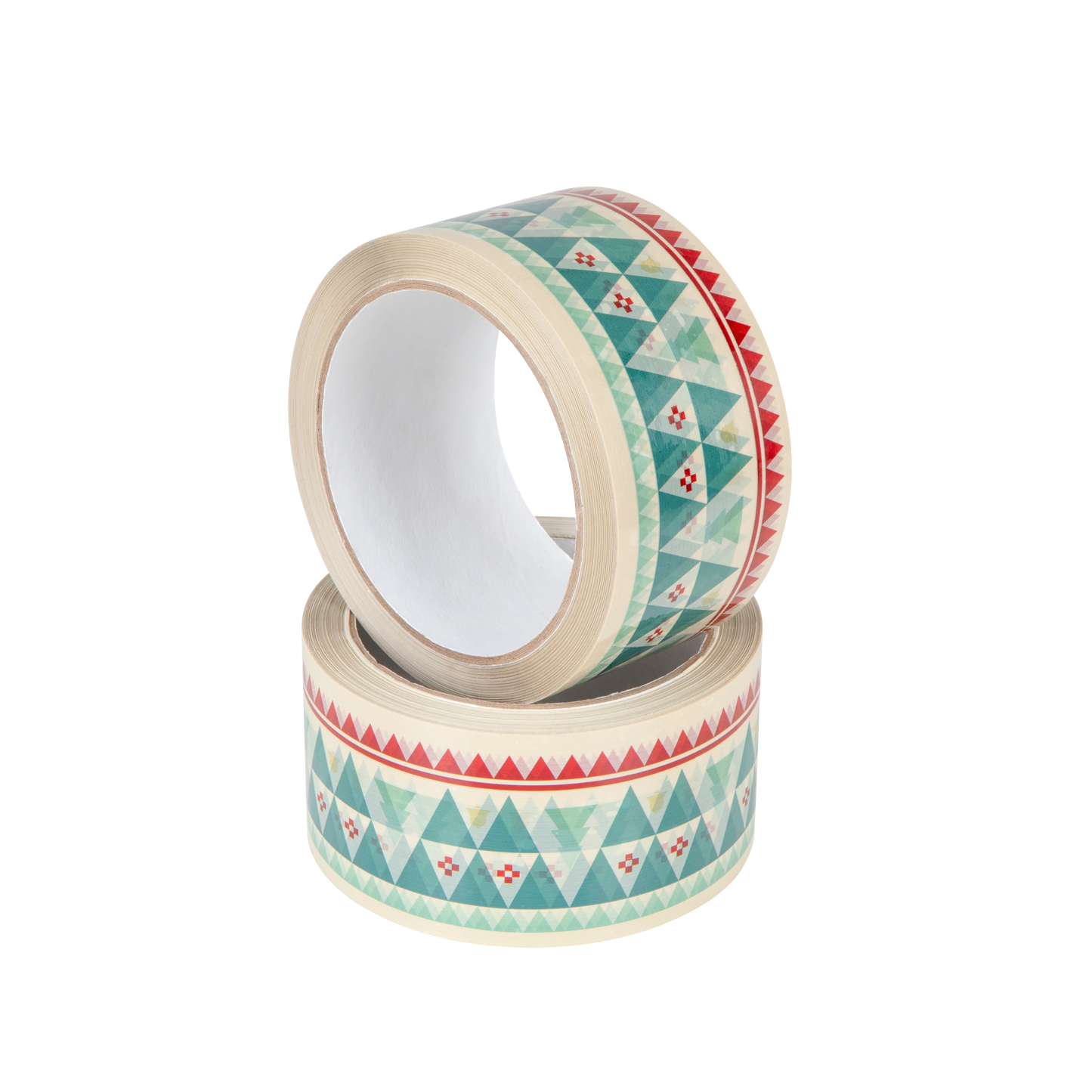 Taśma akryl cichy z nadrukiem świąteczne choinki - PHOTO HD