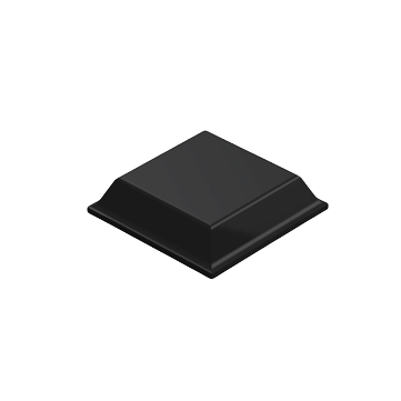 Bumpon kwadratowy 3M SJ-5008 czarny 12,7 mm x 3 mm