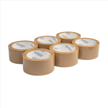 Brązowa taśma pakowa premium extra mocna hot-melt 50mm x 66 m
