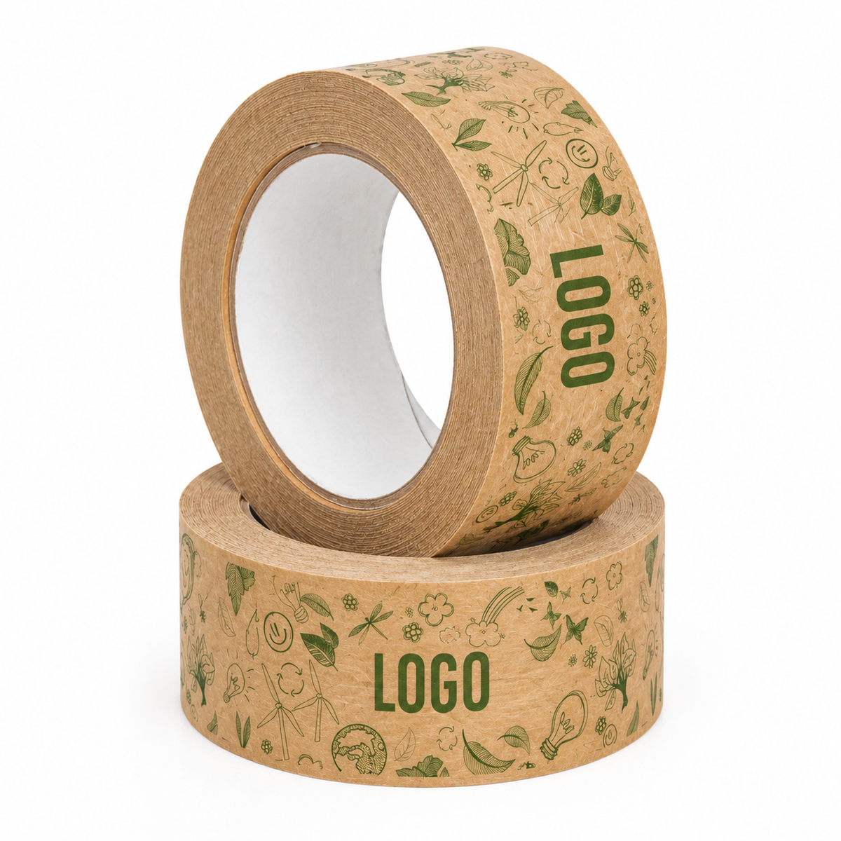 Taśma pakowa papierowa solvent z nadrukiem własnym i logo 50 mm x 60 m
