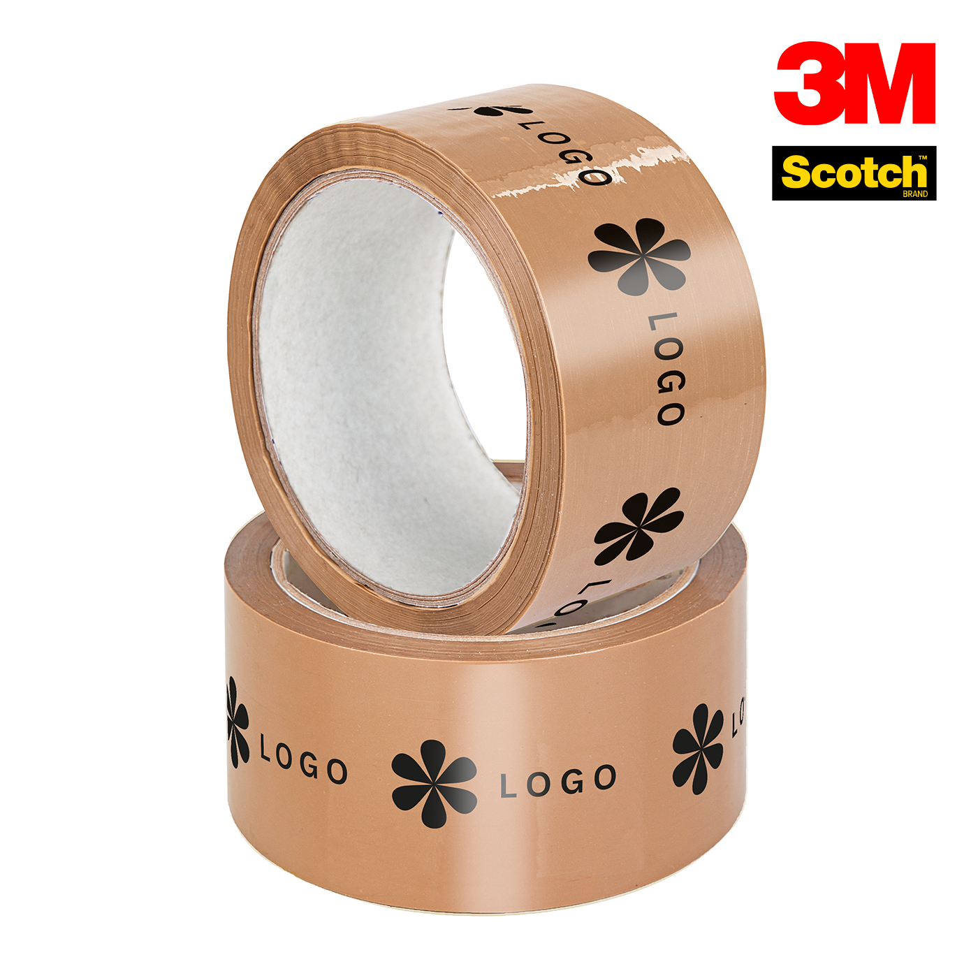 Taśma pakowa foliowa 3M 371 z nadrukiem własnym i logo 50 mm x 60 m
