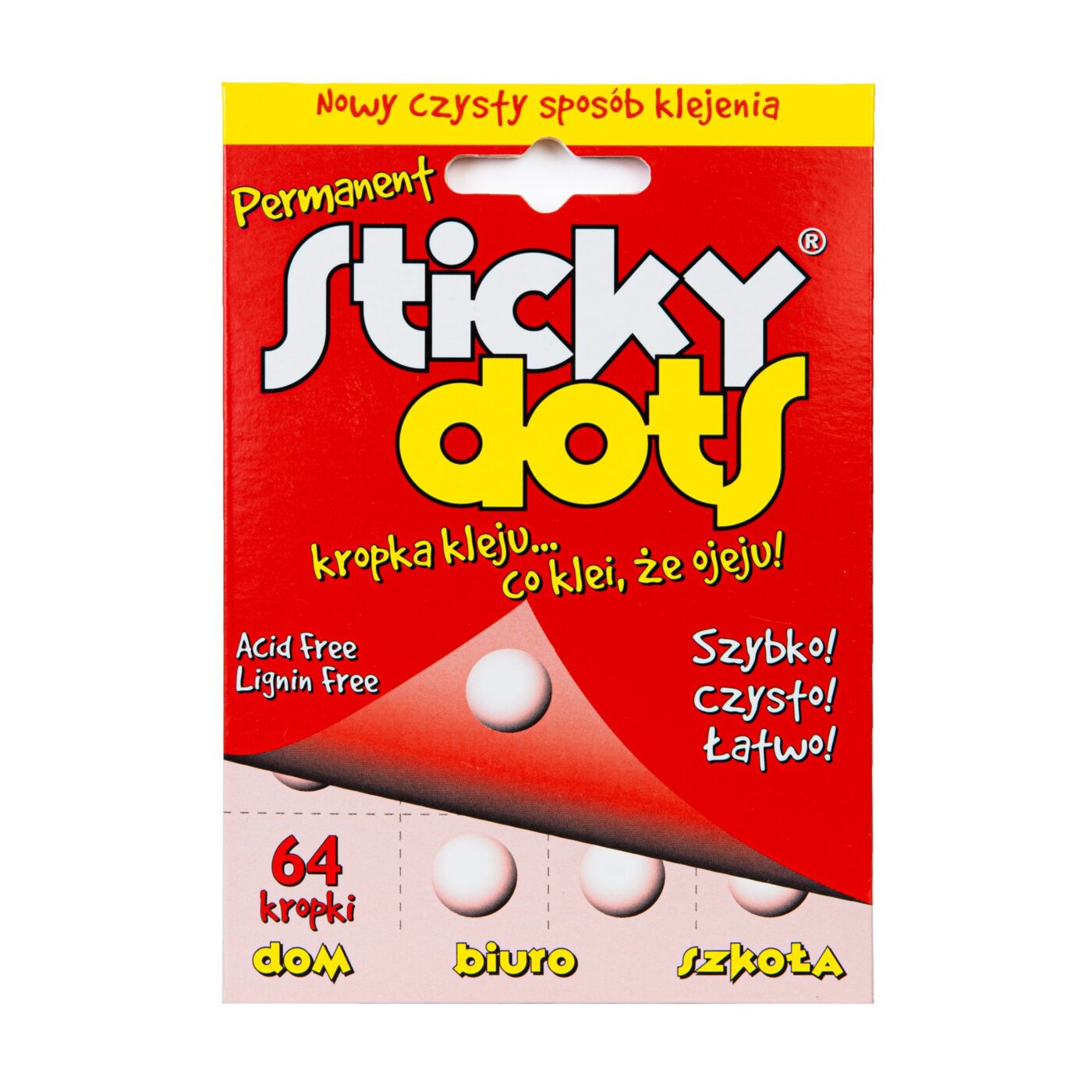 Sticky dots / kropki kleju permanentne