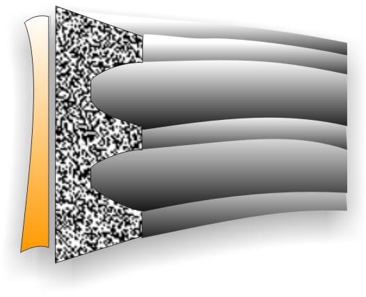 Uszczelka gumowa, samoprzylepna, profil K, 9x4 mm (różne kolory i długości)