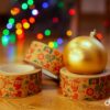 Taśma papierowa z świątecznym nadrukiem X-MASS Boże Narodzenie 50/40m –  SOLVENT