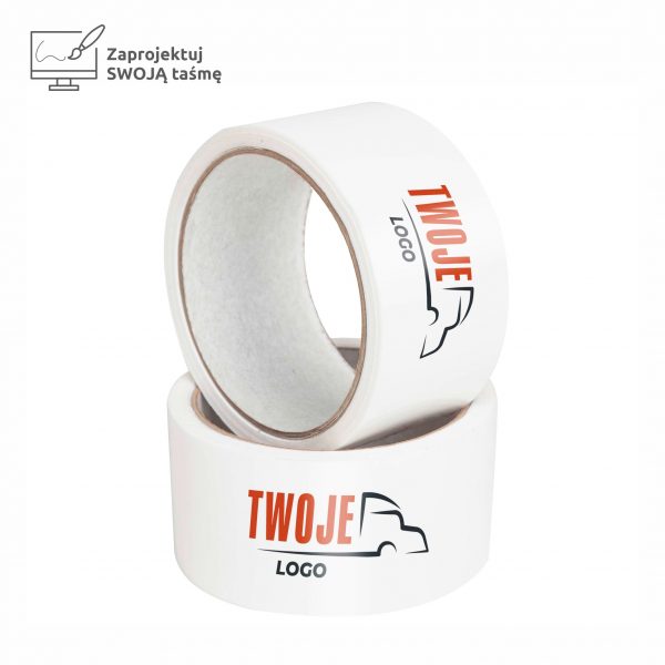 Taśma pakowa foliowa z własnym nadrukiem 50mm x 60m